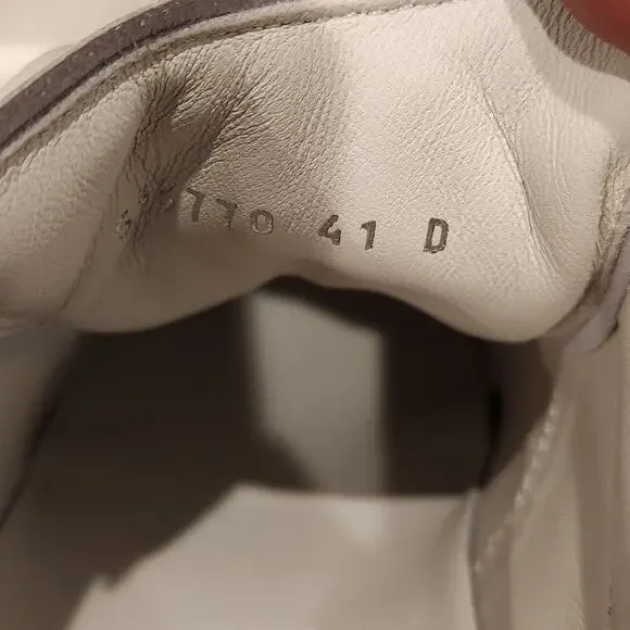 Alexander McQueen Oversized white leather rainbow sneakers size 11
